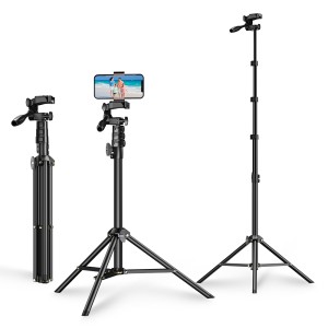 Apexel hordozható állvány szelfi stick funkcióval, kompatibilis DSLR kamerával, mobiltelefonnal, sportvideokamerával GoPro Hero 12,11,10,9,8,7,6, hossza 170 cm