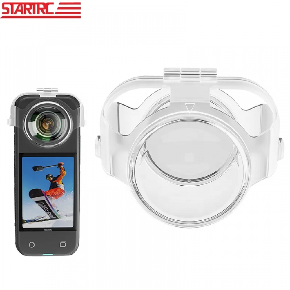 STARTRC védelem az Insta 360 X3 kamera panoráma lencséihez, átlátszó, vízálló