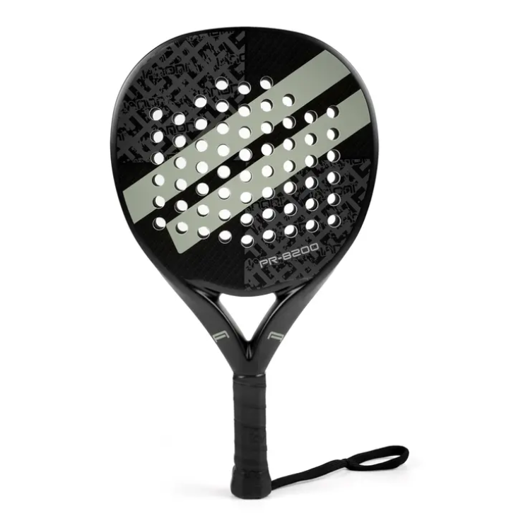 Padel ütő, Ianoni PR-8200, karbon konstrukció, fekete szürkével