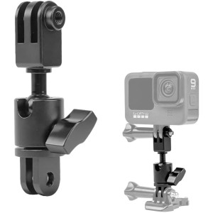 Surewo szögadapter, 360 fokos elforgatás, alumínium anyag, kompatibilis a GoPro Hero 12/11/10/9/8/2018/7/6, DJI Action 4/3/2, Xiaoyi 4K