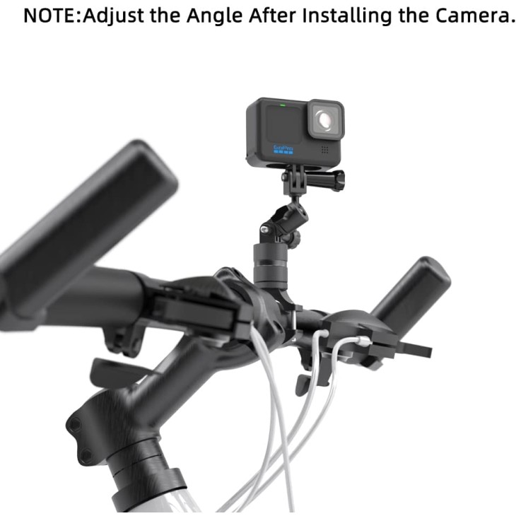 Surewo szögadapter, 360 fokos elforgatás, alumínium anyag, kompatibilis a GoPro Hero 12/11/10/9/8/2018/7/6, DJI Action 4/3/2, Xiaoyi 4K