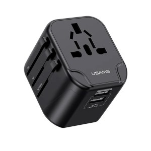 Utazási töltő USAMS, USB, 5V, 2 USB port 2.4A
