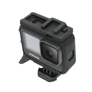 Surewo márkájú védőkeret a GoPro Hero 11 kamerához 2 hidegpapucs rögzítő rendszerrel, fekete színű