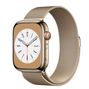 Milánói fém szíj, THD márka Apple Watch 45 mm-es sorozat 7-hez és Apple Watch Ultra 49 mm-hez, univerzális méret, arany szín