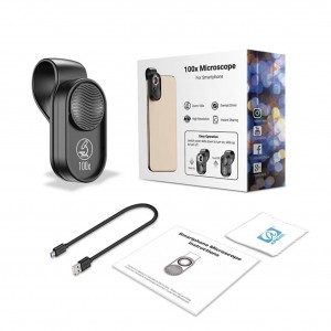 Mikroszkóp lencse 100x, Apexel márka rögzítőrendszerrel iPhone 12, iPhone 11, X, 8, 7, 6, 5, Samsung, Huawei, Xiaomi, Oppo, Nokia készülékekhez