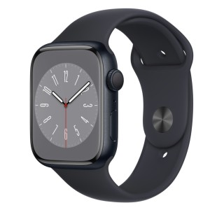 THD szilikon szíj kompatibilis a 45 mm-es Apple Watch 8-as sorozattal és az Apple Watch Ultra 49 mm-es órával, M/L méret, fekete