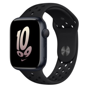 Fekete sportszíj szellőzőnyílásokkal Apple Watch 45 mm series 8 és Apple Watch Ultra 49 mm, univerzális mérethez