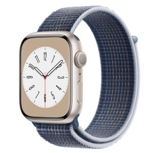 THD sporthurkos textil szíj Apple Watch 45 mm-es sorozat 8-hoz, univerzális méret, viharkék