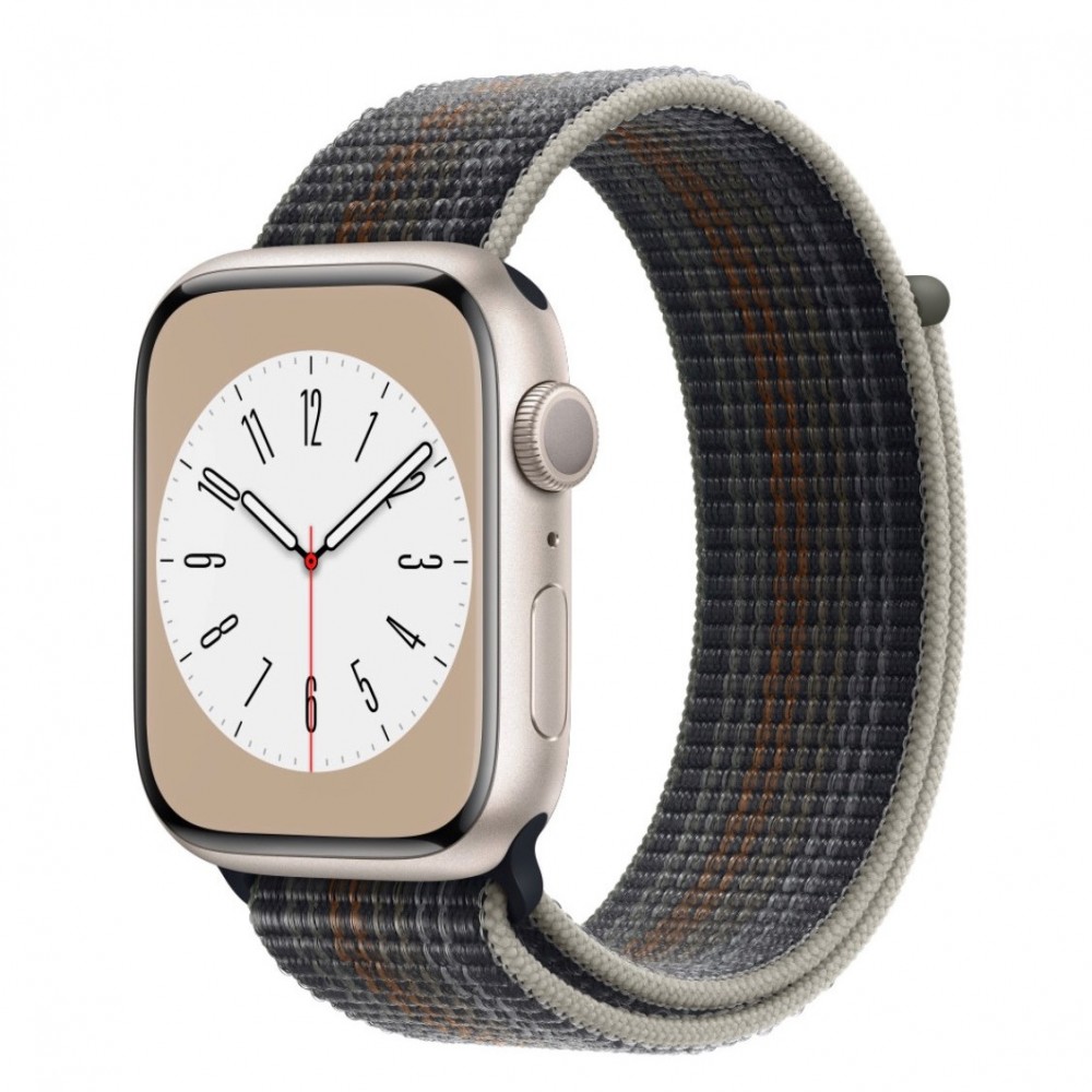 THD sporthurkos textil szíj Apple Watch 45 mm-es sorozat 8-hoz, univerzális méret, éjszürke