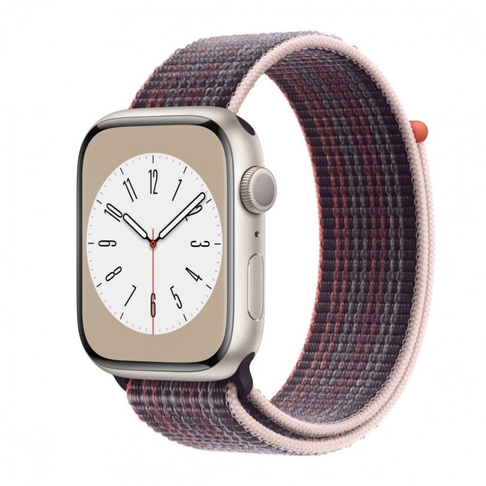 THD sporthurkos textil szíj Apple Watch 45 mm-es sorozat 8-hoz, univerzális méret, sokkrózsaszín