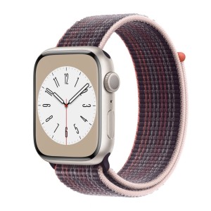 THD sporthurkos textil szíj Apple Watch 45 mm-es sorozat 8-hoz, univerzális méret, sokkrózsaszín