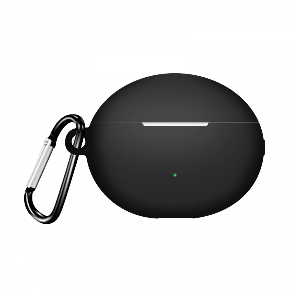 Huawei FreeBuds 5i vezeték nélküli sztereó fejhallgató védelmére szolgáló burkolat, fekete színű, akasztóval