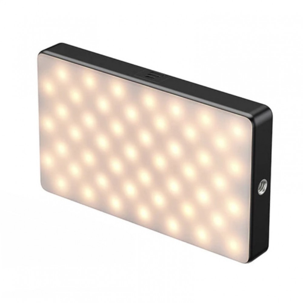 Videó lámpa vloggoláshoz, Apexel, LED, RGB, állítható fényerő, 2500-9000K, 1150 lux, 6W, állvány mellékelve