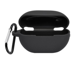 Huawei FreeBuds Pro vezeték nélküli sztereó fejhallgató védelmére szolgáló burkolat, fekete színű, akasztóval