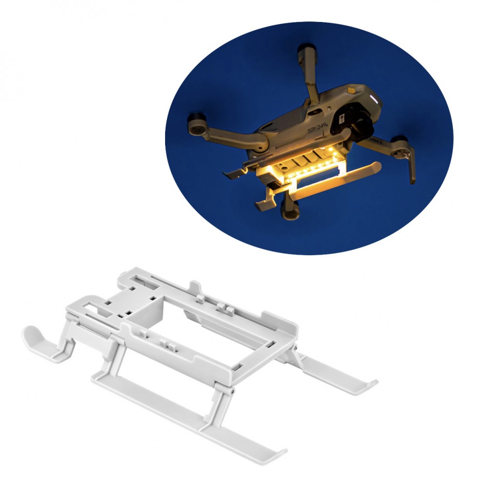 Összecsukható futómű éjszakai repülési LED lámpával, STARTRC márka kompatibilis DJI Mini 2 és DJI Mini 1 drónnal