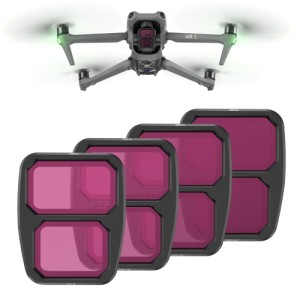 Professzionális készlet 4 szűrőből, STARTRC, kompatibilis a DJI Air 3, ND8, ND16, ND32, ND64, alumínium kerettel