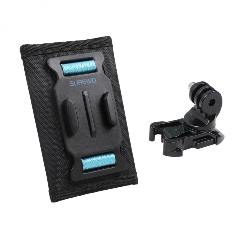 Surewo márkájú csipesz a hátizsák pántjához GoPro Hero 12/ 11/ 10/ 9/ 8/ 7 / 6/5, Session, DJI Osmo Action kamerákhoz és egyéb modellekhez