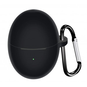 Huawei FreeBuds 5 vezeték nélküli fejhallgatóval kompatibilis, fekete színű akasztóval