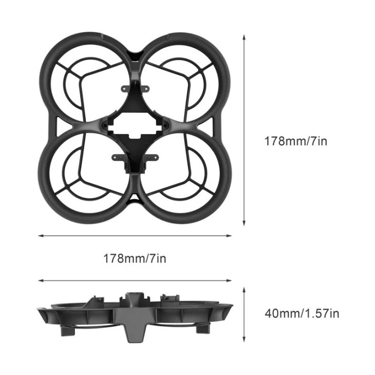 Légcsavar védelmi rendszer, STARTRC, kompatibilis a DJI Avata drónnal, ultrakönnyű