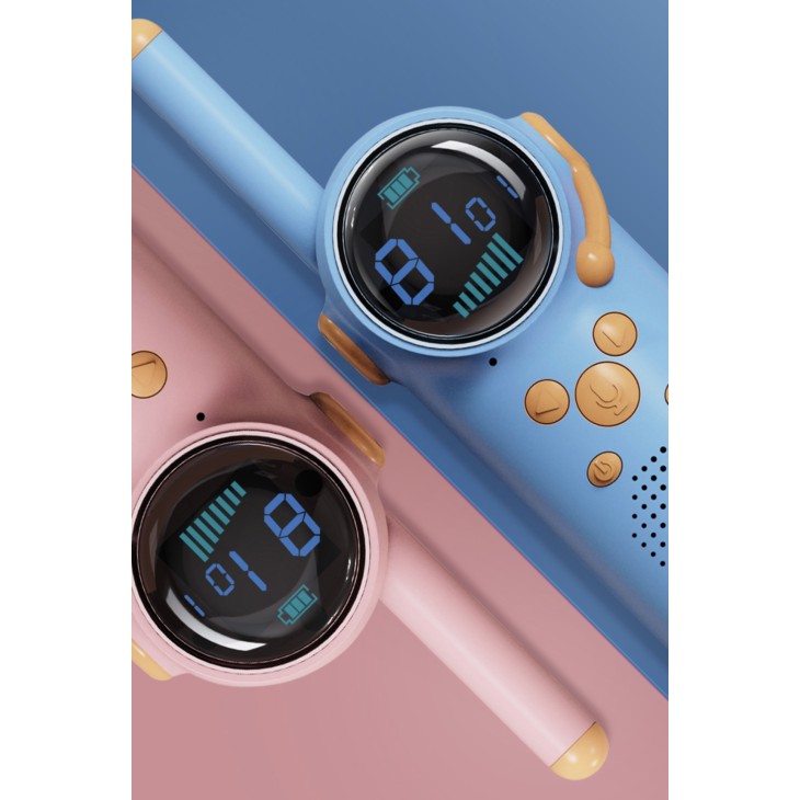 2db Walkie Talkie THD D22 állomás gyerekeknek, hatótávolsága akár 3 km