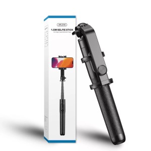 Selfie Stick 3 az 1-ben Apexel APL-D10, Bluetooth távirányító, hossza 1,5 méter