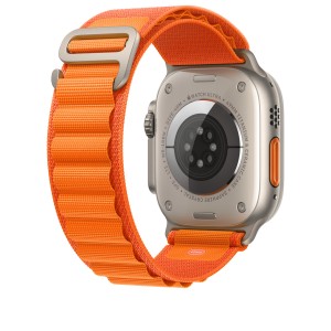 THD Alpine Loop szíj, kompatibilis Apple Watch Ultra 49mm/Apple Watch 42/44/45mm, univerzális méret, narancs színű