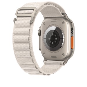THD Alpine Loop szíj, kompatibilis Apple Watch Ultra 49 mm/Apple Watch 42/44/45 mm, univerzális méret, fehér színű