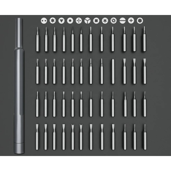 Csavarhúzó King'sdun KS-840049, készlet 48 In 1, mágneses, szürke