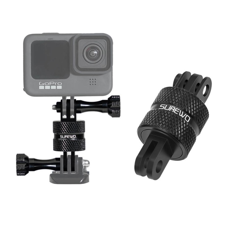 Surewo 360 fokban forgatható adapter, rögzítse a GoPro Hero 12,11,10,9,8,7 állványra