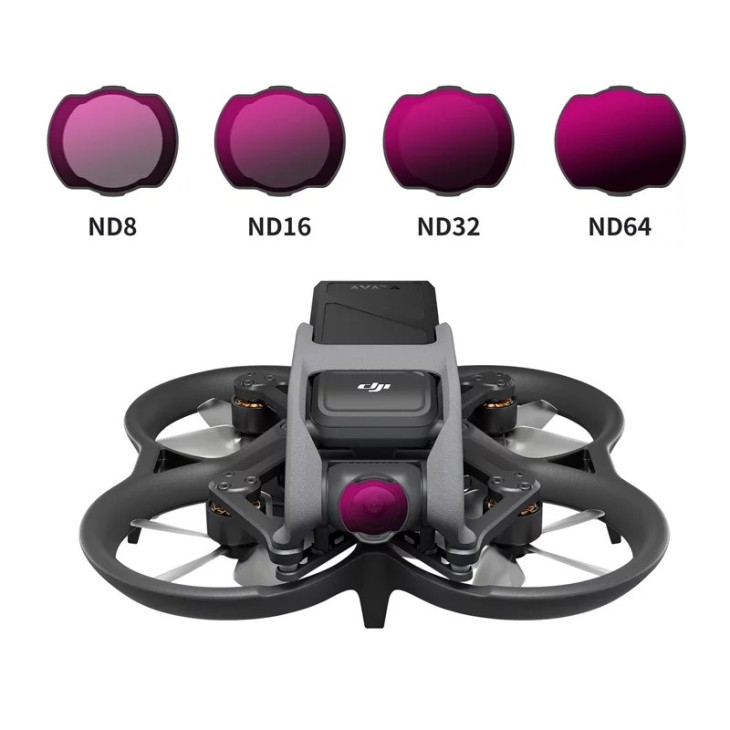 Professzionális készlet 4 szűrőből, STARTRC, kompatibilis a DJI Avata, ND8, ND16, ND32, ND64, alumínium kerettel