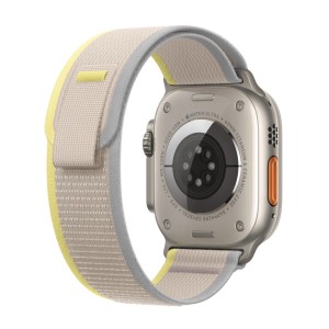 THD Trail Loop szíj, kompatibilis Apple Watch Ultra 49mm/Apple Watch 42/44/45mm, M/L méret, bézs szín