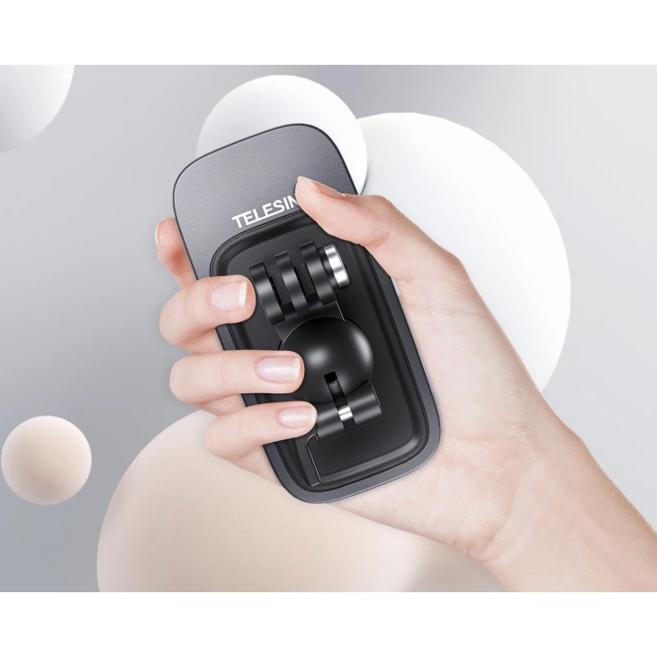 Telesin klipek a hátizsák hevedereinek rögzítéséhez, mágneses talp, kompatibilis GoPro Hero 11,10,9,8,7,6,5, DJI Osmo Action 3, Insta 360