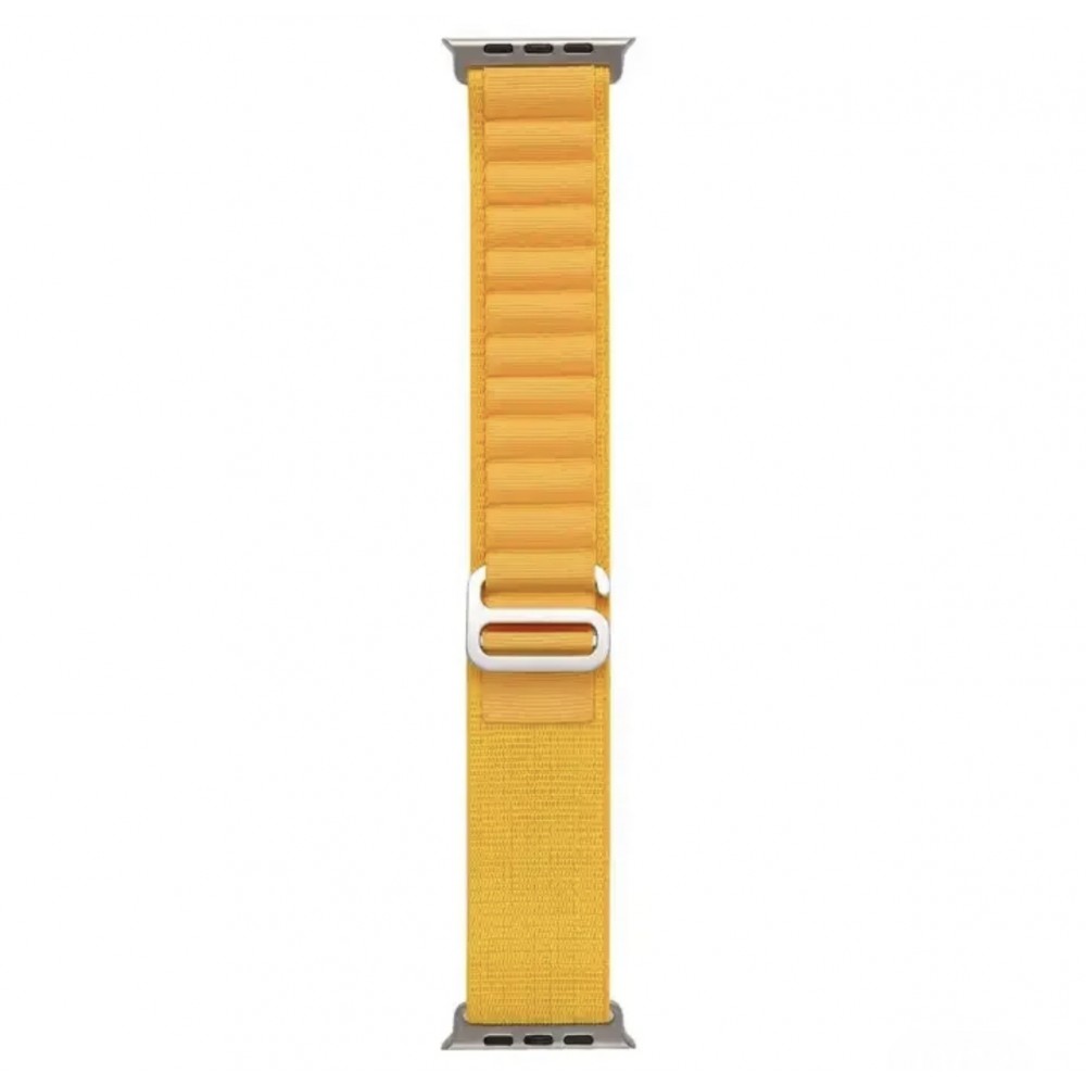THD Alpine Loop szíj, kompatibilis: Apple Watch Ultra2 49 mm, Apple Watch 45 mm series 9, Apple Watch SE 44 mm, univerzális méret, sárga szín