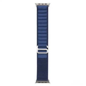 THD alpesi hurokszíj kompatibilis: Apple Watch Ultra2 49mm, Apple Watch 45mm Series 9, Apple Watch SE 44mm, univerzális méret, farmerkék színű