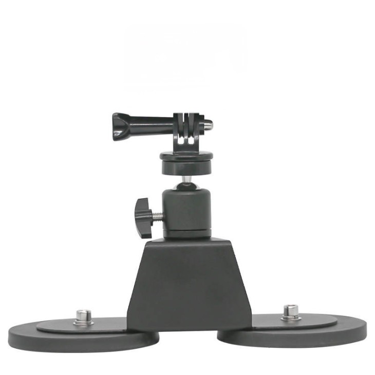 Surewo mágneses tapadókorong a GoPro Hero 12,11,10,9,8,7,6,5 autóhoz vagy fémtárgyakhoz való rögzítéséhez, dupla talp