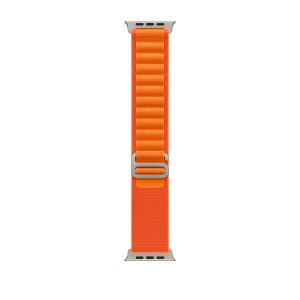 THD Alpine Loop szíj, kompatibilis Apple Watch Ultra2 49mm, Apple Watch 45mm Series 9, Apple Watch SE 44mm, univerzális méret, narancssárga szín
