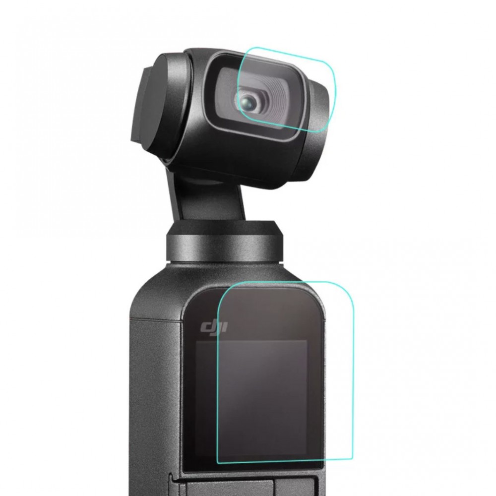 Surewo márkájú védőpalack készlet a DJI Osmo Pocket 2 kamera kijelzőjéhez és objektívjéhez