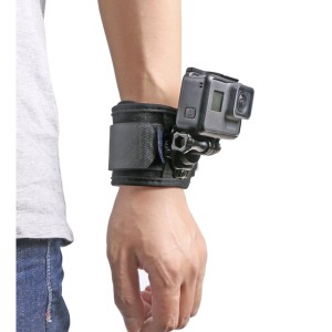 Surewo márkájú rendszer sportkamerák csuklóra rögzítéséhez GoPro Hero 12/11/10/9/8/7/6/5, DJI Osmo Action, YI Xiaomi 360 fokos elforgatás