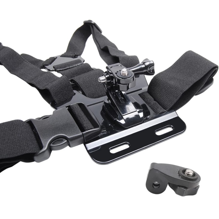 Surewo márkájú rendszer mellkasra szerelhető sportvideokamerákhoz GoPro Hero 12/11/10/9/8/7/6/5, DJI Osmo, Xiaomi, Akaso