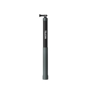 Telesin szelfibot, kompatibilis: GoPro Hero 12,11,10, Insta 360 X3, Osmo Action 4, Action 3 láthatatlan, karbon anyag, hossza 3 méter