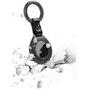 THD márkájú fém kulcstartó Apple AirTag-hez, fekete színű