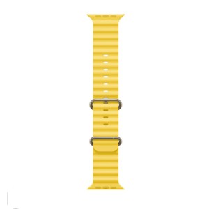 Okosóra szíj, THD, Ocean modell, kompatibilis: Apple Watch Ultra2 49 mm, Apple Watch 45 mm series 9, Apple Watch SE 44 mm, univerzális méret, sárga