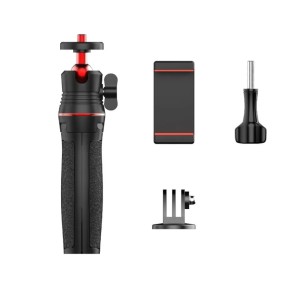 Mini állvány és selfie stick, Surewo, kompatibilis a GoPro Hero 12, 11,10,9, Insta360 X3, fekete