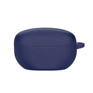 THD szilikon tok Sony WF-1000XM5 vezeték nélküli fejhallgatóhoz, karabinerrel, kék szín