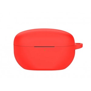 THD szilikon tok Sony WF-1000XM5 vezeték nélküli fejhallgatóhoz, karabinerrel, piros színű