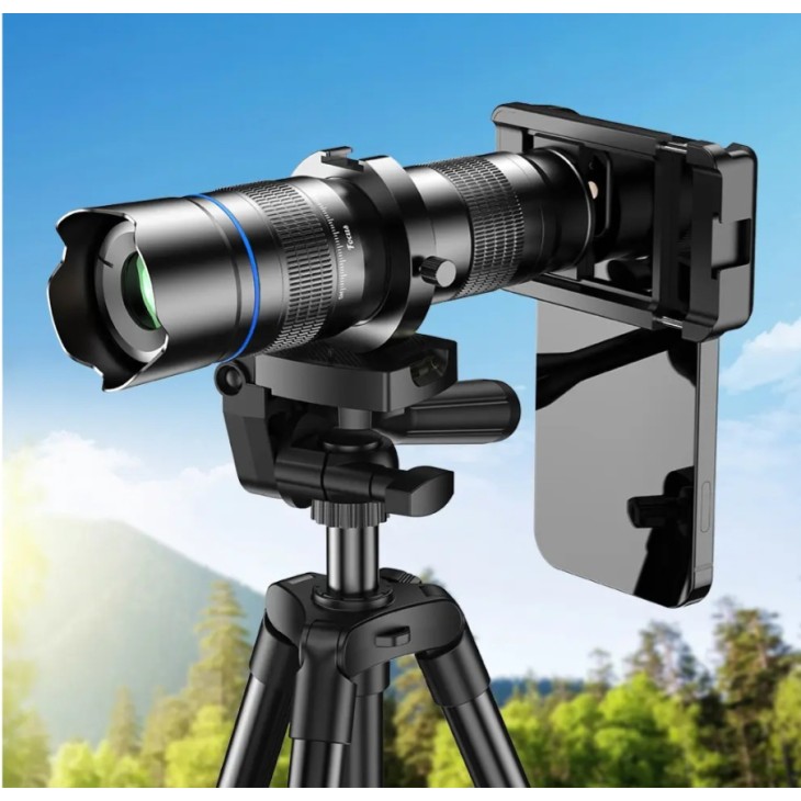 Bővített készlet, amely 40x zoom teleobjektívből, Apexelből professzionális állvánnyal és klipszből áll Phone 15,14,13,12,11, Samsung Galaxy S23, Note, Huawei, Oppo telefonokhoz