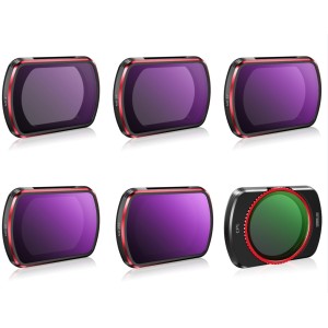 Professzionális készlet 6 db szűrőből, STARTRC, kompatibilis a DJI Osmo Pocket 3-mal, CPL, UV, ND8, ND16, ND32, ND64