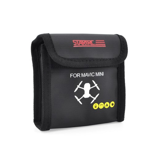 STARTRC tűzálló táska 2 db DJI Mini 3 Pro, DJI Mini 2/1 drone akkumulátor szállításához, tűz- és vízálló