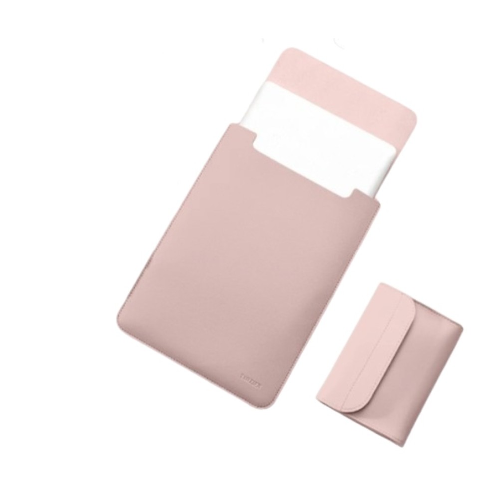 Térkép és minitáska THD márka, védelem és laptop szállítás Apple Macbook Pro (M3) 14 hüvelykes, Apple Macbook Pro (M2) 13,3 hüvelykes és Apple Macbook Air (M2) 13,6 hüvelykes, ökológiai bőr, szürke