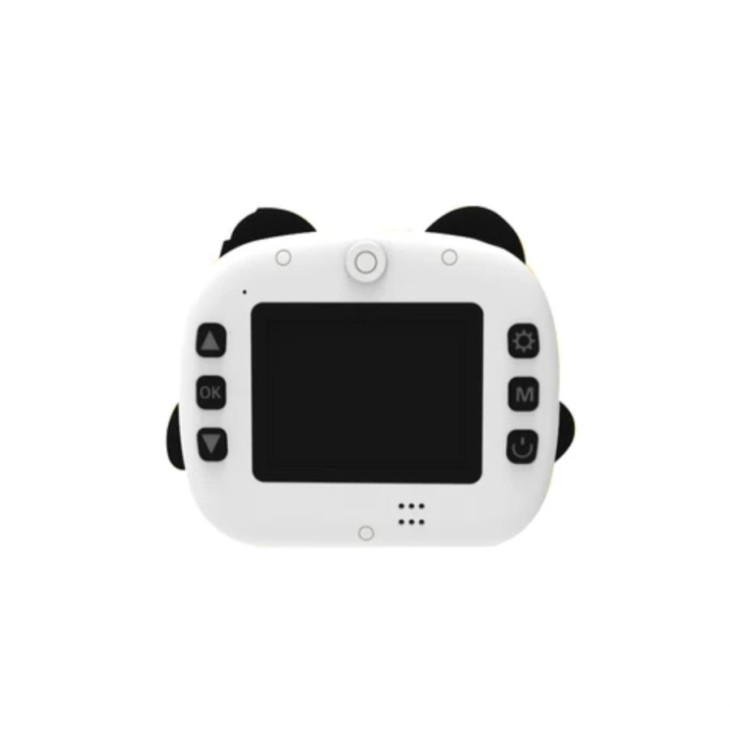 Csomag: Digitális gyerekfotó-videokamera, THD Pixels KX-03, micro SD kártya 32Gb, Wifi, hőnyomtató, 12 megapixeles felbontás, Panda modell